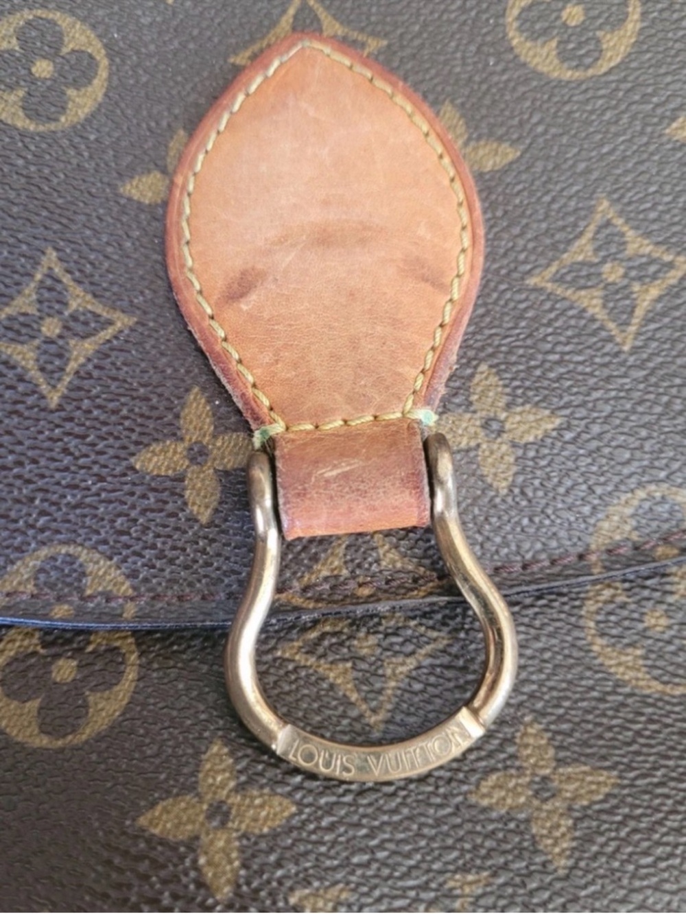 Vintage Louis Vuitton Brown Monogram Saint Cloud Crossbody with Tan Accent - Picture 3 of 9